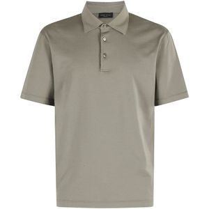 Roberto Collina, Heren, Tops, Groen, Maat: 2XL Katoen,