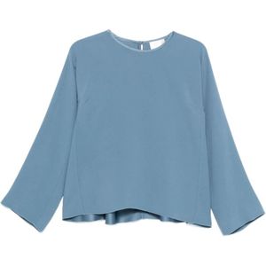 Forte Forte, Dames, Blouses & Shirts, Blauw, Maat: XS