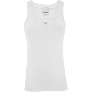 Pinko, Dames, Tops, Wit, Maat: M Katoen,