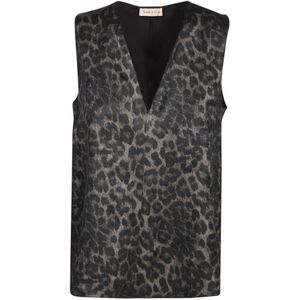 Blanca Vita, Dames, Tops, Veelkleurig, Maat: S Poliester,