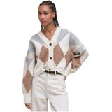 Barbour - SILVIA - Gebreid Jack - Wolmix - Boxy Fit - All-over Motief