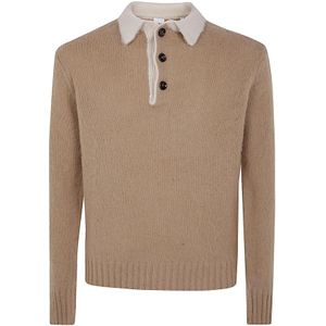 Aspesi, Heren, Tops, Bruin, Maat: L Katoen,