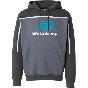 New Balance, Heren, Sweatshirts & Hoodies, Grijs, Maat: L