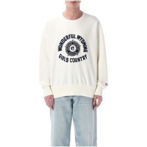 Champion, Heren, Sweatshirts & Hoodies, Beige, Maat: XL Katoen,