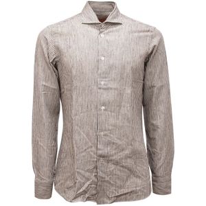 Borriello Napoli, Heren, Overhemden, Zwart, Maat: S Katoen,