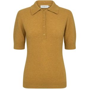 Copenhagen Muse, Dames, Tops, Geel, Maat: XS Wol,