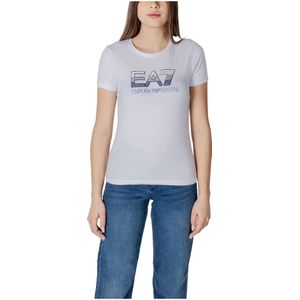 Emporio Armani Ea7 - T-shirt - Wit - Katoen