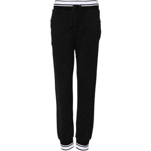 Dolce & Gabbana, Dames, Broeken, Zwart, Maat: 2XS Katoen,