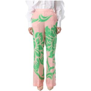 Etro, Dames, Broeken, Veelkleurig, Maat: M Zijde,