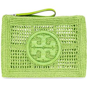 Tory Burch, Dames, Tassen, Groen, Maat: ONE Size Leer,
