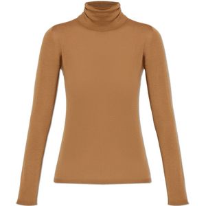 Max Mara, Dames, Truien, Bruin, Maat: L Wol,