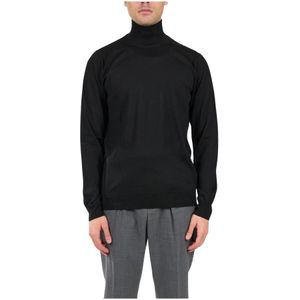 Paolo Pecora, Heren, Truien, Zwart, Maat: XL Wol,