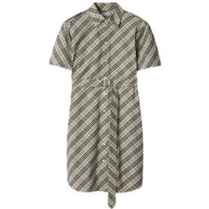 Burberry, Dames, Jurken, Grijs, Maat: 2XS Katoen,