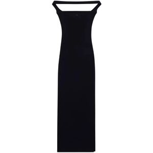 Courrèges, Dames, Jurken, Zwart, Maat: XS Katoen,