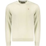 Regular fit shirt met lange mouwen en logostitching, model 'Droz'