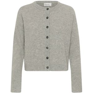 My Essential Wardrobe, Dames, Truien, Grijs, Maat: L Leer,