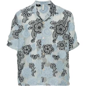 Sunflower, Heren, Overhemden, Blauw, Maat: L Katoen,