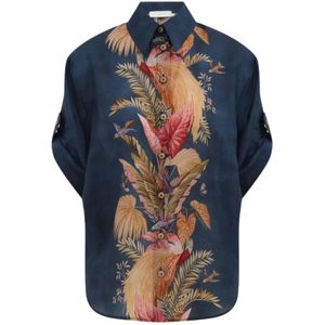 Zimmermann, Dames, Blouses & Shirts, Veelkleurig, Maat: L Zijde,