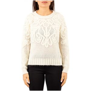 Dondup, Dames, Truien, Beige, Maat: XS Mohair,