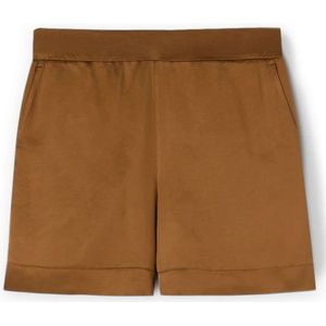 Motivi, Dames, Korte broeken, Bruin, Maat: S Satijn,