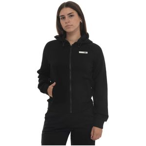 Emporio Armani Ea7, Dames, Sweatshirts & Hoodies, Zwart, Maat: XS Katoen,