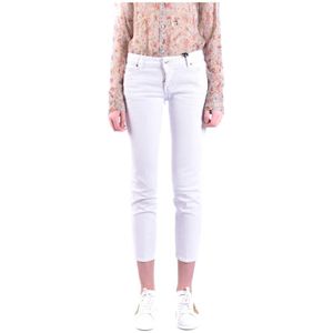 Dsquared2, Dames, Jeans, Wit, Maat: 2XS Katoen,
