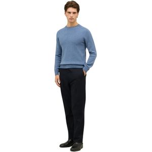 Boglioli, Heren, Broeken, Blauw, Maat: S Flanel,