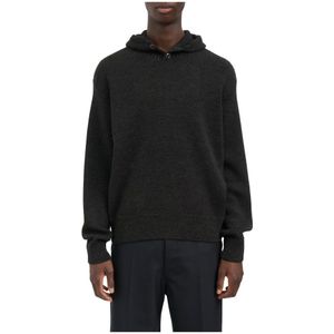 Lemaire, Heren, Truien, Zwart, Maat: M Wol,
