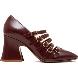 Chloé, Dames, Schoenen, Paars, Maat: 38 1/2 EU Leer,