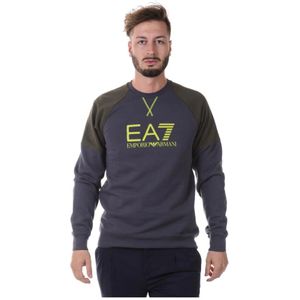 Emporio Armani Ea7, Heren, Sweatshirts & Hoodies, Grijs, Maat: L Katoen,