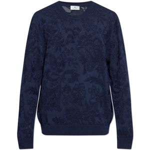 Etro, Heren, Truien, Blauw, Maat: XL Katoen,