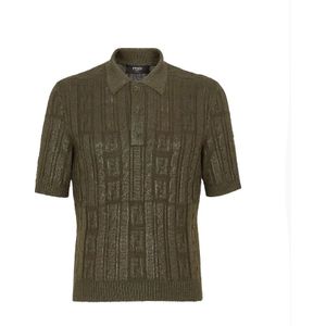 Fendi, Heren, Tops, Groen, Maat: S Wol,
