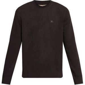 Burberry, Heren, Truien, Bruin, Maat: L Kasjmier,