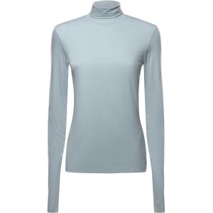 Sportmax, Dames, Tops, Blauw, Maat: S Jersey,