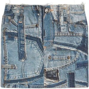 Roberto Cavalli, Dames, Rokken, Blauw, Maat: 2XS Denim,