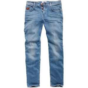 Carlo Colucci, Heren, Jeans, Blauw, Maat: W30 L32 Denim,