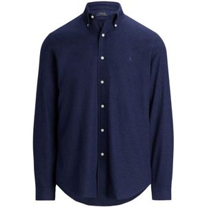 Ralph Lauren, Heren, Overhemden, Blauw, Maat: M Katoen,