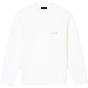 Emporio Armani, Heren, Sweatshirts & Hoodies, Wit, Maat: L Jersey,