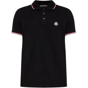 Moncler, Heren, Tops, Zwart, Maat: S Katoen,
