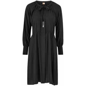 Hugo, Dames, Jurken, Zwart, Maat: L Viscose,