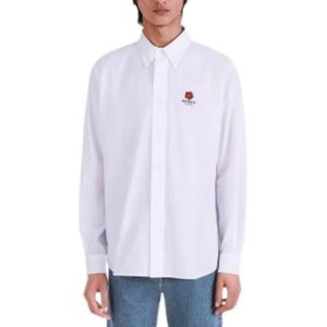 Kenzo, Heren, Overhemden, Wit, Maat: 3XL Katoen,