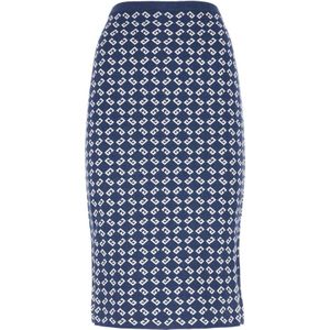 Givenchy, Dames, Rokken, Blauw, Maat: M Leer,