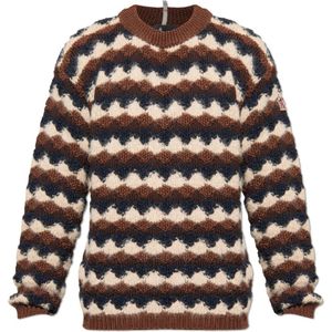 Moncler, Heren, Truien, Bruin, Maat: S