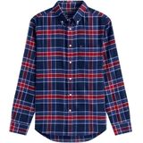 TOMMY HILFIGER Overhemd 'Tartan'  blauw / rood / wit