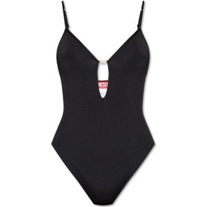 Diesel, Dames, Tops, Zwart, Maat: L