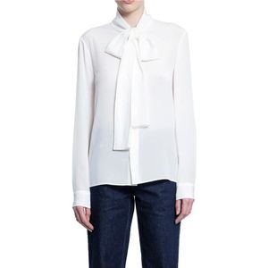 Burberry, Dames, Blouses & Shirts, Wit, Maat: XS