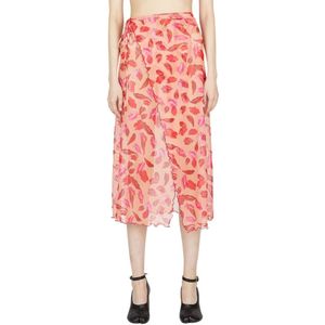 Marco Rambaldi, Dames, Rokken, Oranje, Maat: L Polyamide,