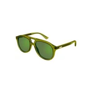 Gucci Groene zonnebril Gg1320S , Green , Heren , Maat: 54 MM