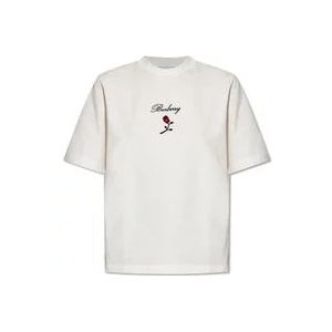 Burberry T-shirt met logo , White , Dames , Maat: M