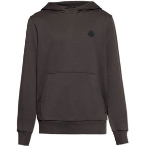 Moncler, Heren, Sweatshirts & Hoodies, Bruin, Maat: S